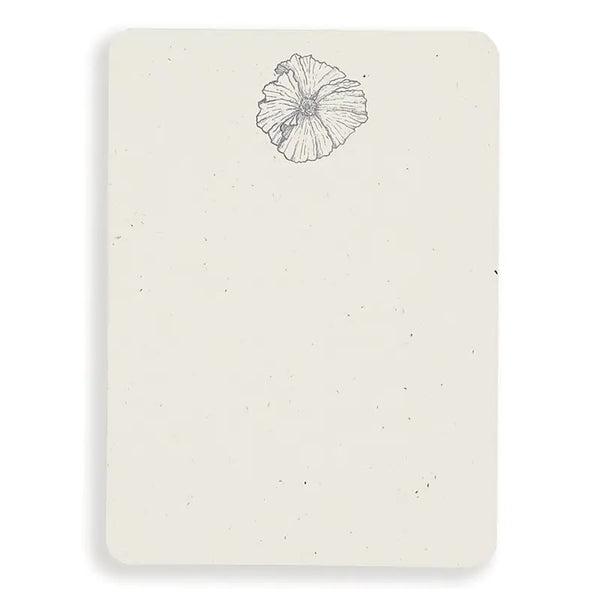 Matilija Poppy Letterpress Note Cards - Set of 8